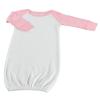 Monag Long Sleeve Raglan Baby Gown, Infant Baby Gown, Cotton Baby Gowns view 2