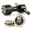 19th Hole Custom Shop 2 of 30g Deluxe Tour Style Weights for Scotty Cameron Putters + Wrench, Skull, Black (Black) view 1