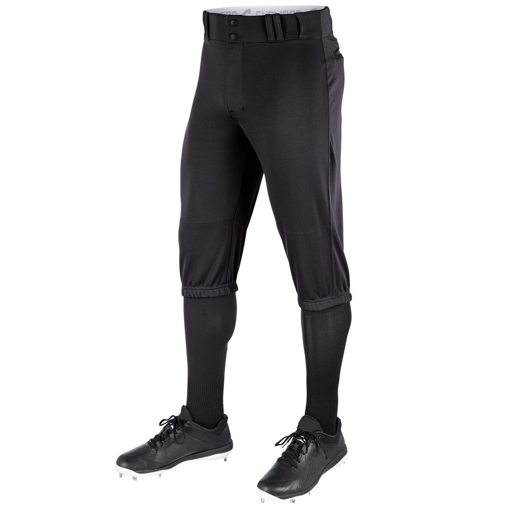 CHAMPRO boys Triple Crown Polyester Knicker, Black, X-Large US