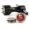 19th Hole Custom Shop 2 of 40g Deluxe Tour Style Weights for Scotty Cameron Putters + Wrench, Skull, Red (Black) view 1