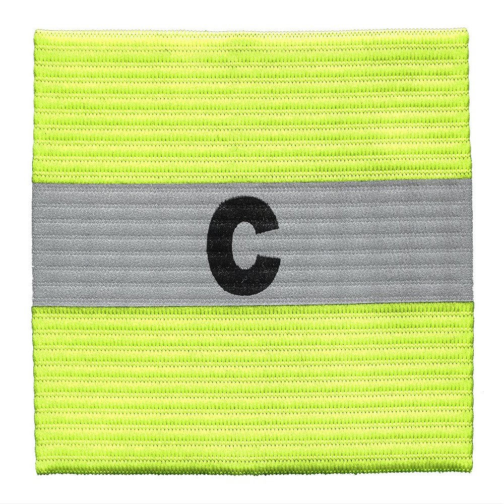 Kwik Goal Reflective Captain Arm Band, Reflective Yellow, Adult