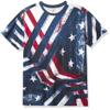 Akademiks Men's Ceremony Allover Americana T-Shirt, Allover Blue, Medium view 1