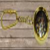 Lots of 100pcs brass compass keychians Handcrafted Nautical Decor Solid Brass Compass with chain Key view 1