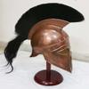 Medieval Roman Spartan Helmet Greek Corinthian Movie Helmet With Black Plume view 3