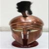 Medieval Roman Spartan Helmet Greek Corinthian Movie Helmet With Black Plume view 4