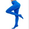 CozyWow Womens 80 Denier Solid Color Soft Semi Opaque Footed Tights Royal Blue, Small / Medium, Royal Blue view 1