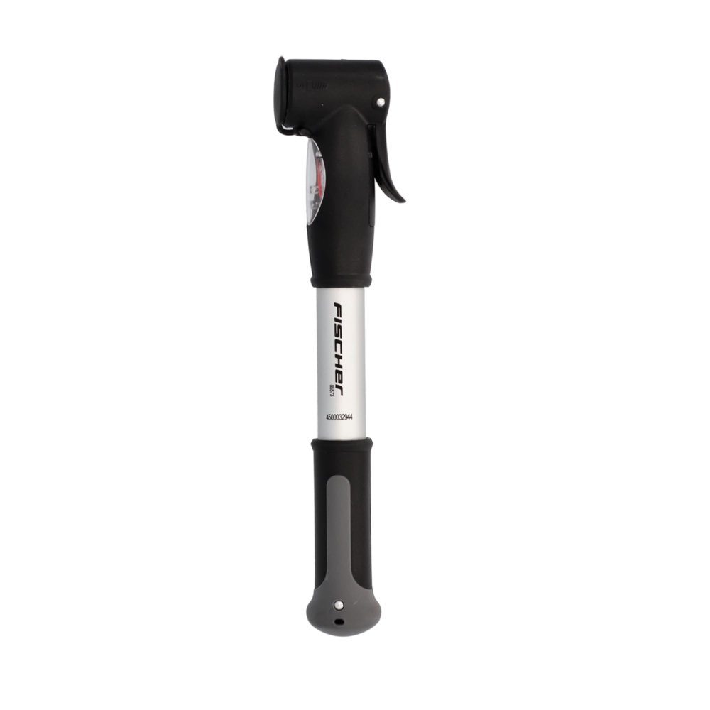 fischer Mni Aluminium with Double Action Dual Head Mini Pump Silver, 85573