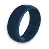 BULZi Wedding Bands, USA Lifetime Replacement, Massaging Comfort Fit Silicone Ring with Airflow, Men and Women Rings Breathable Comfortable Work Safety (Navy, 12-21.3mm) view 1