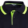 BCPOLO Men's Pique Polo Shirts Short Sleeve Fluorescent Point Polo Shirt Navy-L (Asia-XXL) view 4