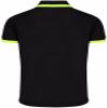 BCPOLO Men's Pique Polo Shirts Short Sleeve Fluorescent Point Polo Shirt Black-L (Asia-XXL) view 3