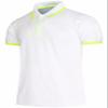 BCPOLO Men's Pique Polo Shirts Short Sleeve Fluorescent Point Polo Shirt White-L (Asia-XXL) view 1