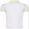 BCPOLO Men's Pique Polo Shirts Short Sleeve Fluorescent Point Polo Shirt White-L (Asia-XXL) view 3