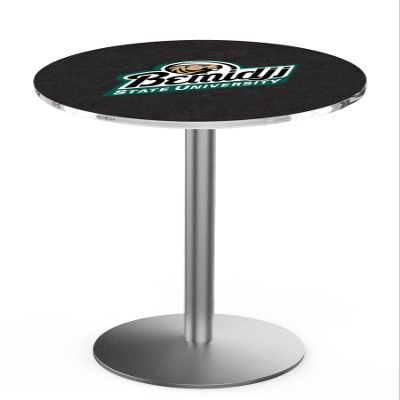 L214-42" Stainless Steel Bemidji State Pub Table by Holland Bar Stool Co.