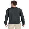 Jerzees 8 oz. 50/50 Fleece Crew (562) Black Heather, XL view 2