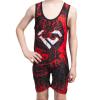 KO Sports Gear Unisex Wrestling Singlet for Adult Wrestlers - Wrestling Singlet for Men & Women - Bold Durable Uniform, Stretchy Breathable Material - Red Dragon, Adult Medium view 4