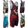 KO Sports Gear Unisex Wrestling Singlet for Adult Wrestlers - Wrestling Singlet for Men & Women - Bold Durable Uniform, Stretchy Breathable Material - Red Dragon, Adult X-Large view 1