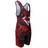 KO Sports Gear Unisex Wrestling Singlet for Adult Wrestlers - Wrestling Singlet for Men & Women - Bold Durable Uniform, Stretchy Breathable Material - Red Dragon, Adult X-Large view 2