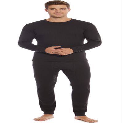 At The Buzzer Thermal Underwear Set for Men 95962-Black-M