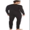 At The Buzzer Thermal Underwear Set for Men 95962-Black-M view 3