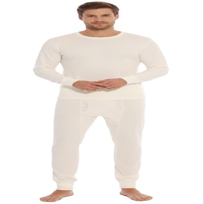 At The Buzzer Thermal Underwear Set for Men 95962-Ecru-XXL