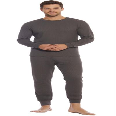 At The Buzzer Thermal Underwear Set for Men 95962-Charcoal-S