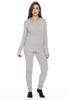 Just Love 95862-Grey-XL Women's Thermal Underwear Pajamas Set Base Layer Thermals view 1