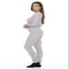 Just Love 2-Piece Women's Thermal Underwear Set Waffle Knit Base Layer Thermals, Grey, 3X view 2
