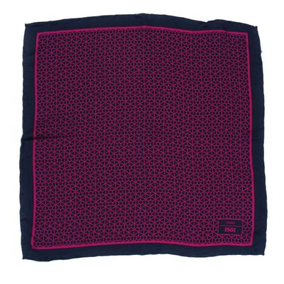 BUYYOURTIES PS-Z-202 - Aficionado Pocket Square - Pink Blue