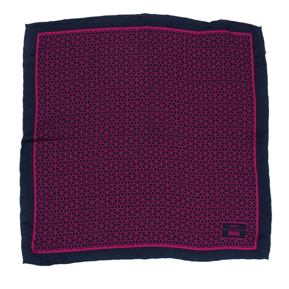 BUYYOURTIES PS-Z-202 - Aficionado Pocket Square - Pink Blue