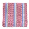 BUYYOURTIES PS-Z-203 - Aficionado Pocket Square - Red Pink Blue view 1