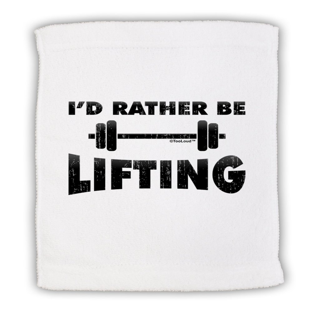 TOOLOUD I'd Rather Be Lifting Micro Terry Sport Towel 15" x 22"