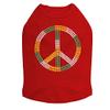 Peace Sign (Green, Gold, & Clear) - Dog Shirt view 1