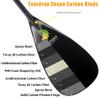 Z&J SPORT Hybrid Outrigger Paddle, Teardrop Shape Carbon Blade for Outrigger Canoe Waka AMA, vaa, Wooden Bent Shaft and 12Offset (M,52") view 3