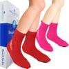 Nordic Essentials Beach Socks - Sand sports - Volleyball, Soccer, Snorkeling - Kids, Women, Men 1 Yr Warranty (4, Pink + Red, Medium) view 1