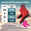 Nordic Essentials Beach Socks - Sand sports - Volleyball, Soccer, Snorkeling - Kids, Women, Men 1 Yr Warranty (4, Pink + Red, Medium) view 3
