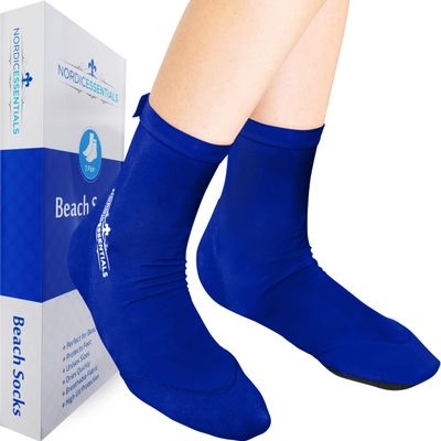 Beach Socks (1 Pair) Wear in Sand, Playing Volleyball & Soccer - Kids, Women & Men