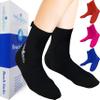 Nordic Essentials Aqua Beach Socks - 1 Pair - for Sand Soccer, Volleyball, Swim, Diving, Snorkel Equipment for Men, Women, Kids, Youth - Neoprene Lycra Waterproof Booties - Sun Protection L - Black view 1