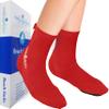Nordic Essentials Aqua Beach Socks - 1 Pair - for Sand Soccer, Volleyball, Swim, Diving, Snorkel Equipment for Men, Women, Kids, Youth - Neoprene Lycra Waterproof Booties - Sun Protection S - Red view 1