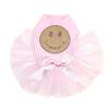 Smilley Face - Bling Rhinestone Dog Tutu Dress, 4XL Pink view 1