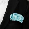Spring Notion Boys' Satin Zipper Necktie and Handkerchief Set Small Aqua view 3