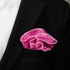 Spring Notion Boys' Satin Zipper Necktie and Handkerchief Set Extra Small Fuchsia view 3