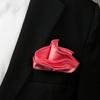 Spring Notion Boys' Satin Zipper Necktie and Handkerchief Set Medium Coral view 3