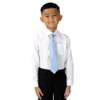 Spring Notion Boys' Satin Zipper Necktie and Handkerchief Set Large Light Blue view 2