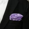 Spring Notion Boys' Satin Zipper Necktie and Handkerchief Set Large Lilac view 3