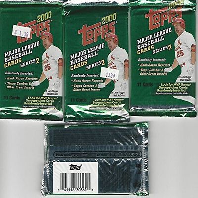 2000 Topps Series 2 retail 4 pack Lots