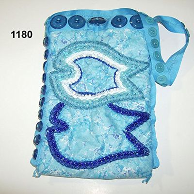 Blue fishes purse in turquoise water #1 24/1180