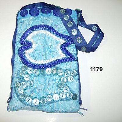 Blue fishes purse in turquoise water #2 25/1179
