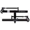 KUAT Sherpa 2.0 Durable Lightweight Aluminum Compact 2 Bike Transporting Hitch Rack with Cable Lock & Foldable Tire Cradles | Capacity - 40 Lbs per Tray, Black Metallic & Gray Anodize, 2" view 1