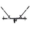 KUAT Sherpa 2.0 Durable Lightweight Aluminum Compact 2 Bike Transporting Hitch Rack with Cable Lock & Foldable Tire Cradles | Capacity - 40 Lbs per Tray, Black Metallic & Gray Anodize, 2" view 3