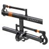 KUAT Sherpa 2.0 Durable Lightweight Aluminum Compact 2 Bike Transporting Hitch Rack with Cable Lock & Foldable Tire Cradles | Capacity - 40 Lbs per Tray, Gray Metallic & Orange Anodize, 1.25" view 4